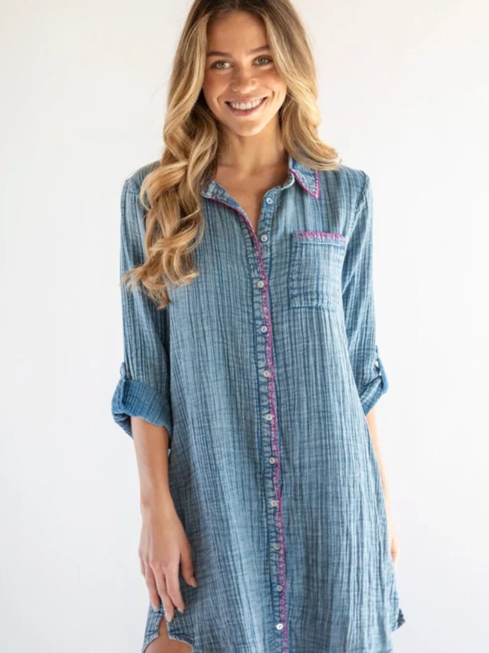 NATURAL LIFE Lola Cotton Shirt Dress